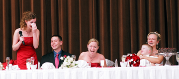 This Michigan wedding photographer shoots wedding photos with a blended family