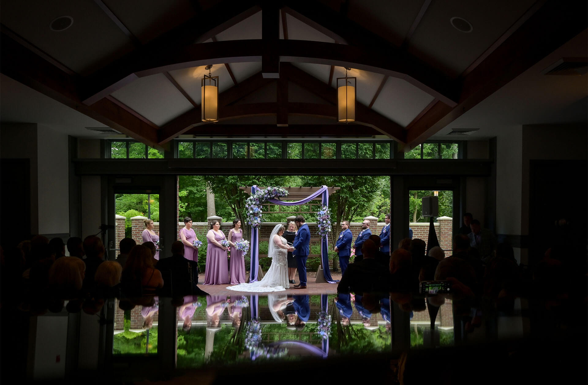 The wedding reflected at 2 Gather More in Auburn Hills, Michigan reflected.