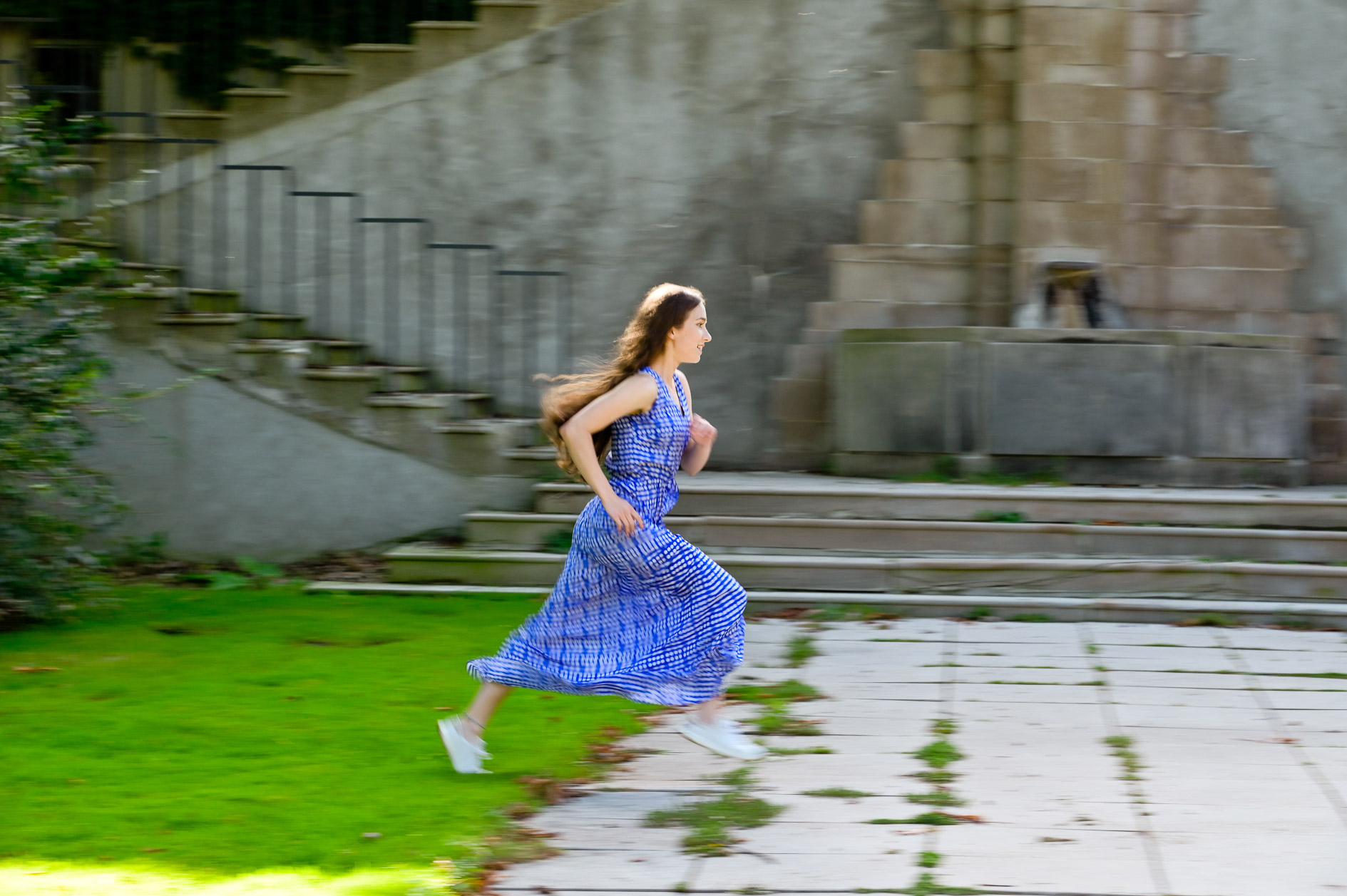 Creating a cool place within Cranbrook Kingswood High School in Bloomfield Hills, for Rachel to run and show off her running stride in an artistic way. 