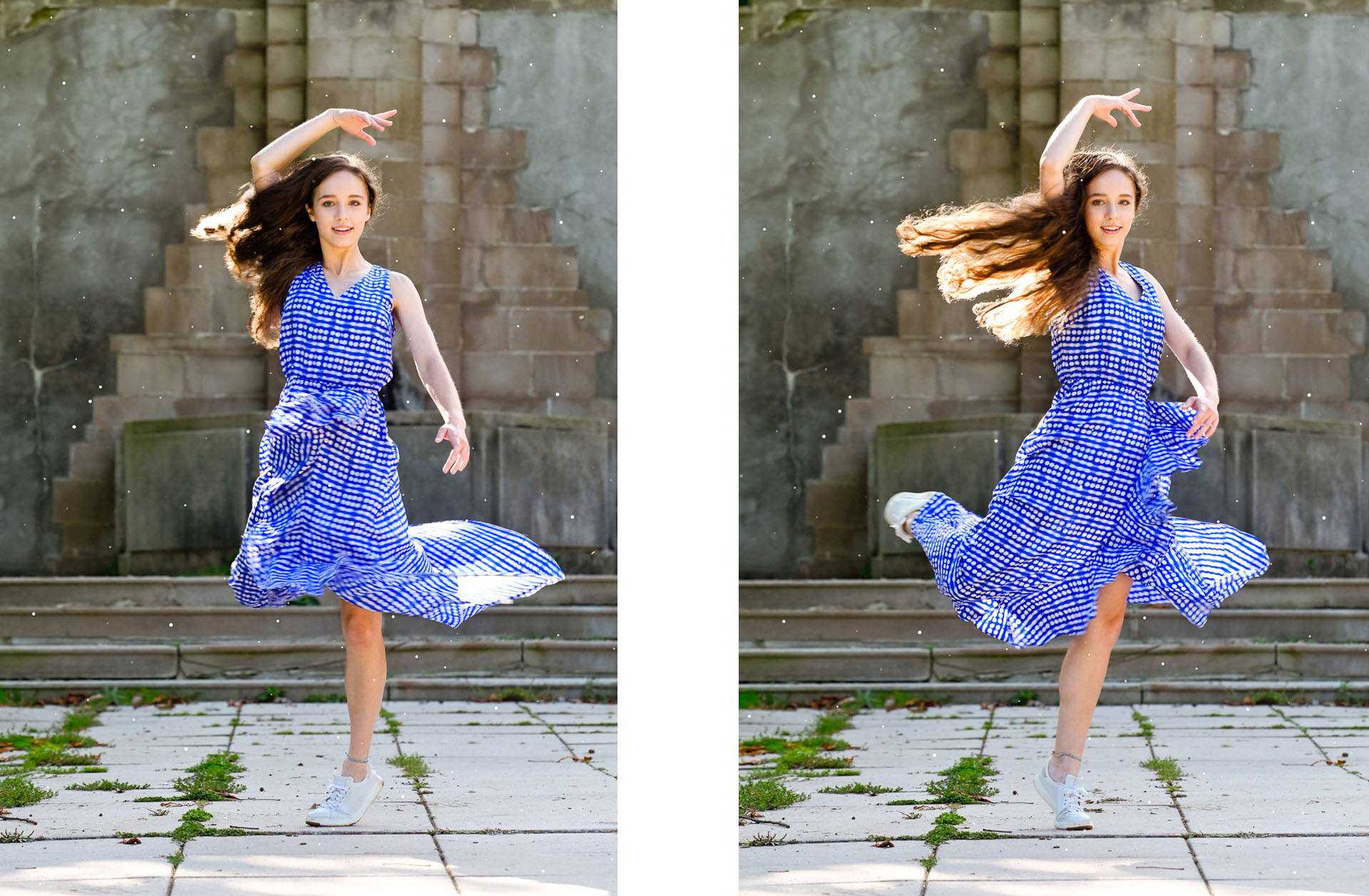 Even though I only had Rachel spin around 5 times, I couldn't pick a favorite. She looked beautiful in every single one that wasn't too blurry to use. 