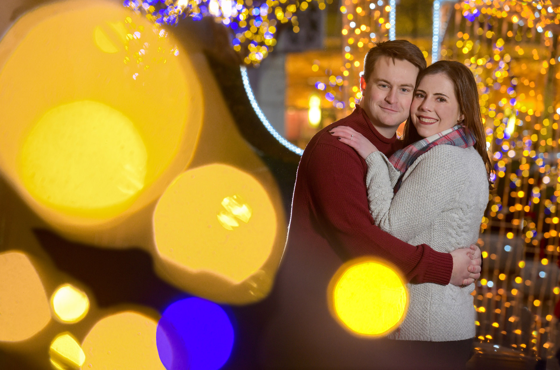 Best Detroit lifestyles photographer's fun and candid engagement photos means capturing joy and personality using different textures and backgrounds like this engagement session in Detroit, Michigan.