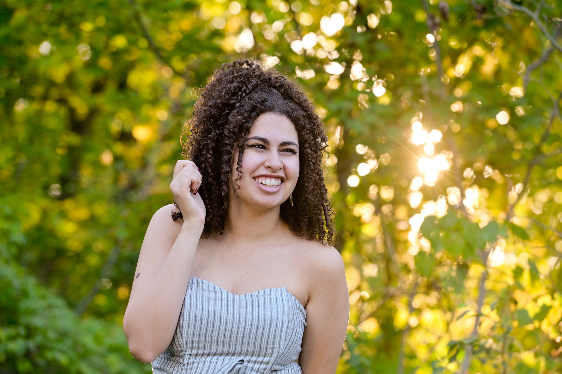 Rochester High School senior in a local Oakland County, MI park.