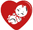 illustration of a baby inside a heart