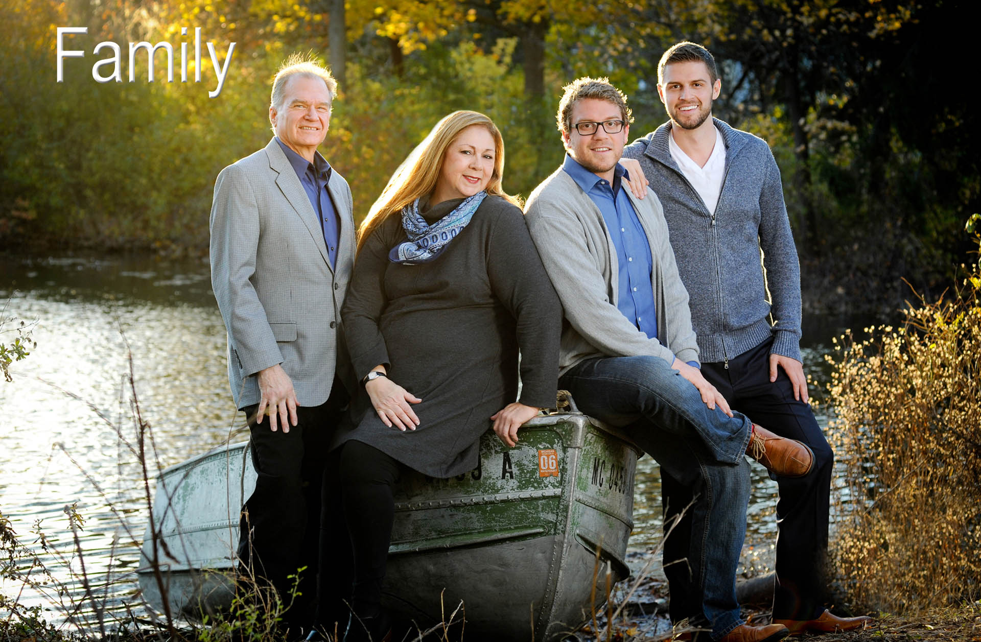 A metro Detroit family features a fun family photo with two generations created by affordable, creative family photographer who takes creative family photos in the Metro Detroit area.
