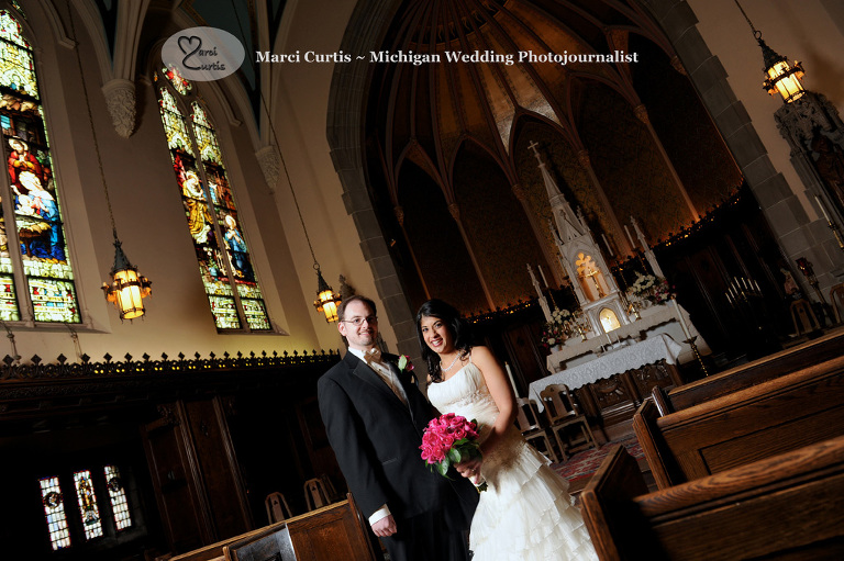 Grosse Pointe Academy Chapel Wedding photography