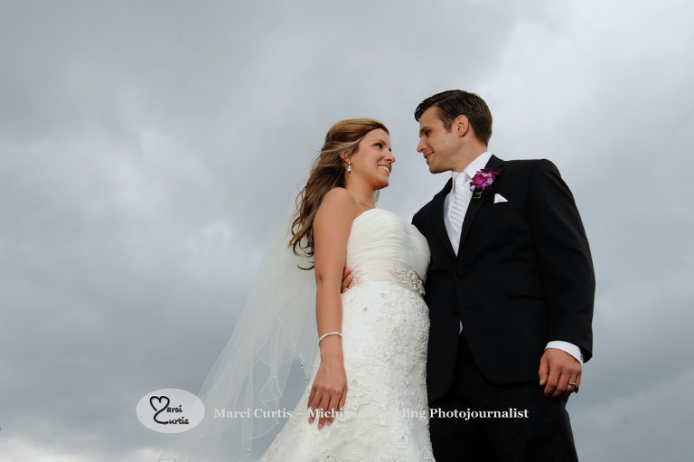 Wedding photography of a Michigan bride and groom in Dearborn, Michigan at their wedding reception at The Henry.