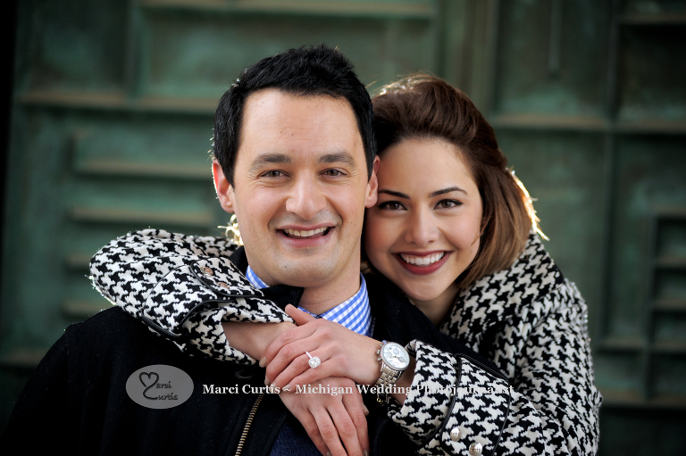 Michigan proposal photography also included a quick portrait session so they could include them in their announcements.