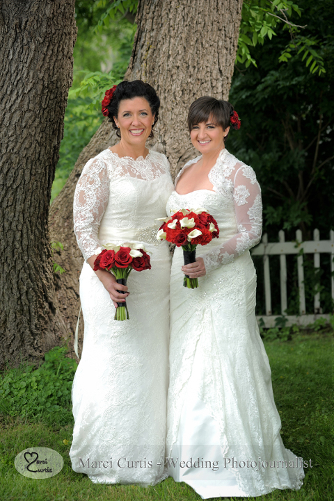 Jennifer and Emily picked THE day to have a gay wedding in MichiganÃ¢â‚¬Â¦ June 26th, 2015. All their planning for months really paid off on this perfect day in Livonia, Michigan. Photo by Marci Curtis - Michigan Wedding Photojournalist.