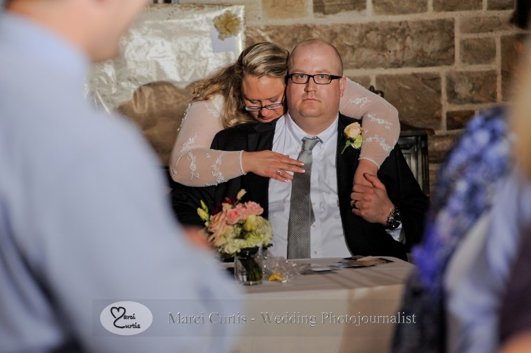 Gretchen checks in with Dale towards the end of the wedding reception at Wellers in Saline, Michigan. I love seeing intimate moments when nobody is paying any attention to me anymore.