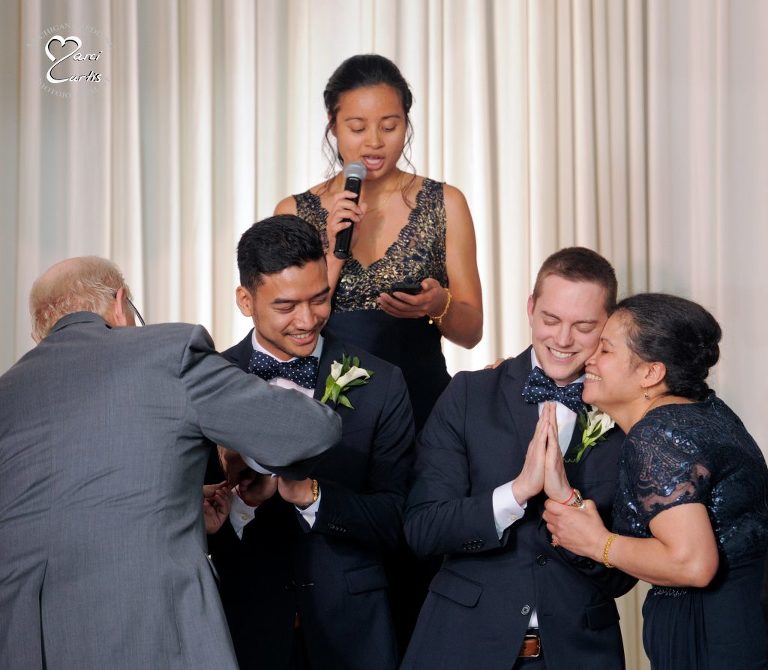 Cambodian Buddhist wedding ceremony at the Jam Handy in Detroit, Michigan.