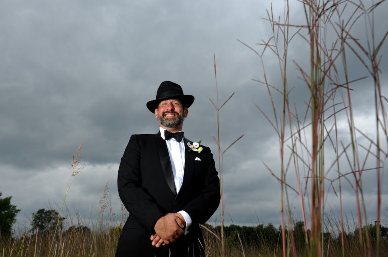 The groom before his Indian Springs Metropark wedding in White Lake, Michigan.