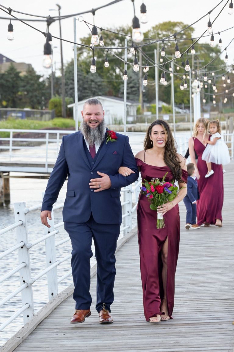 I love how happy this couple looks. It's pretty rare for wedding party members to NOT look terrified!