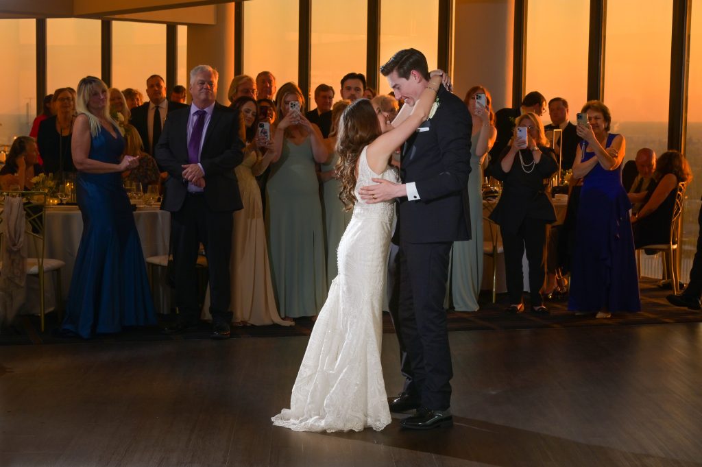 First dance in the sunset at the Highlands Detroit.