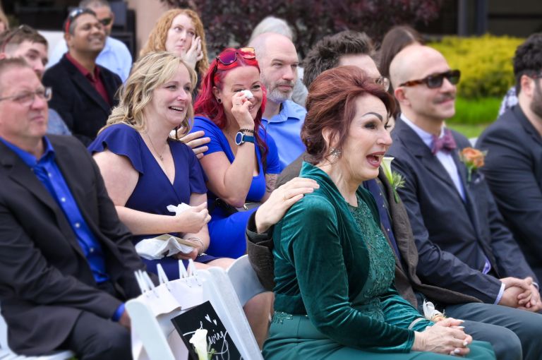 This photo captures the day perfectly. Some laughing, some crying.