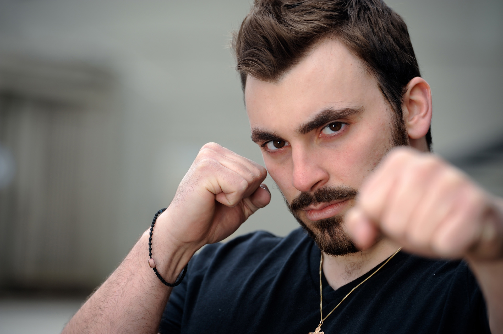 Best Detroit head shot photographer photographs actors, models and other theater people who want to showcase certain talents like their athletic abilities for modeling work, like this Troy, Michigan male model.