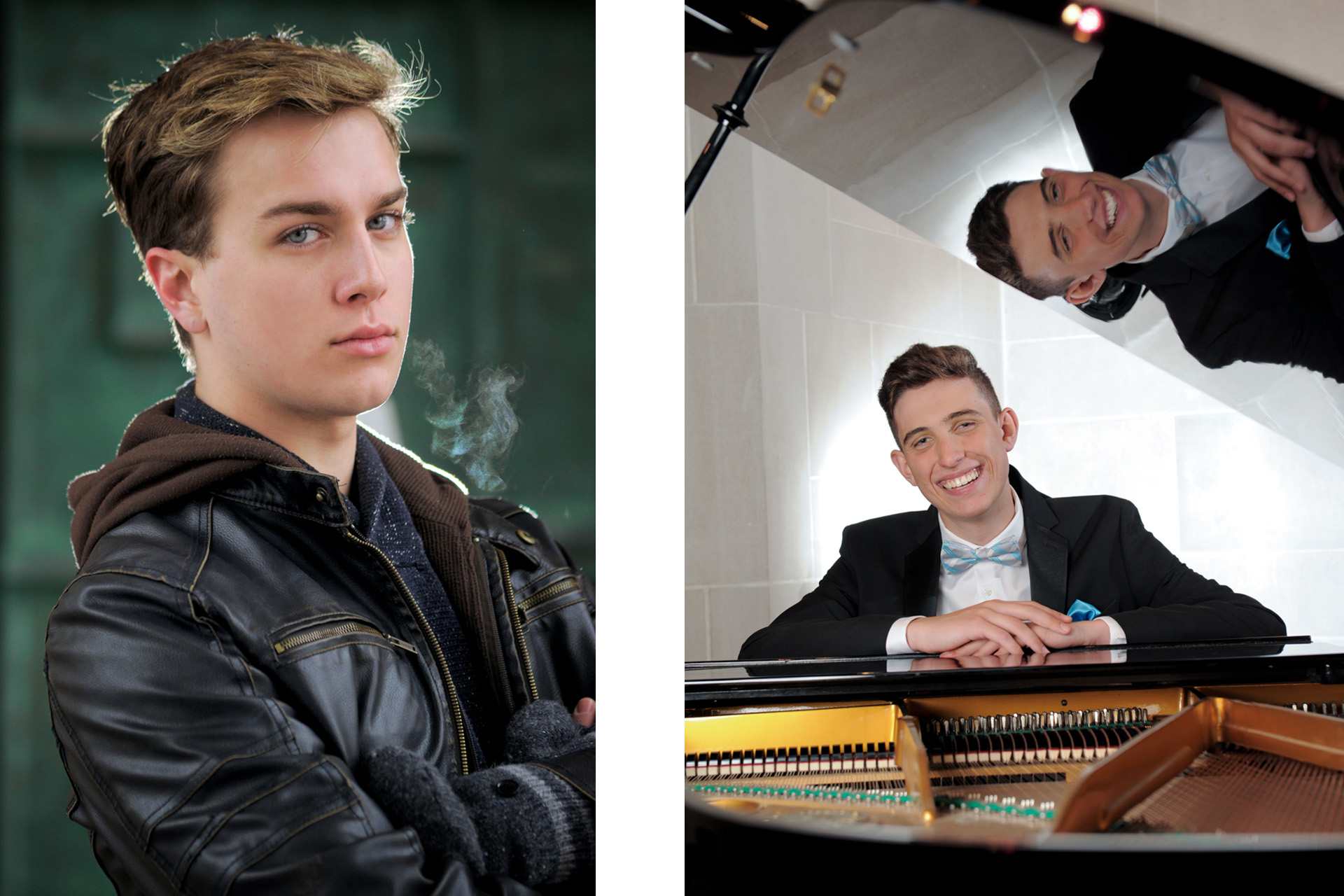 Two models bringing their own personalities and talents to this modeling photography session in metro Detroit, Michigan.