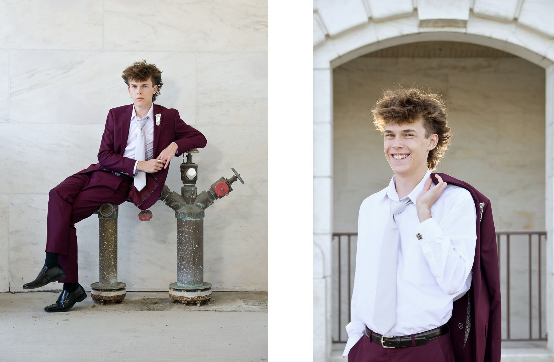 Senior, Adam, gets more relaxed as we ease into his senior photos in Detroit, Michigan.