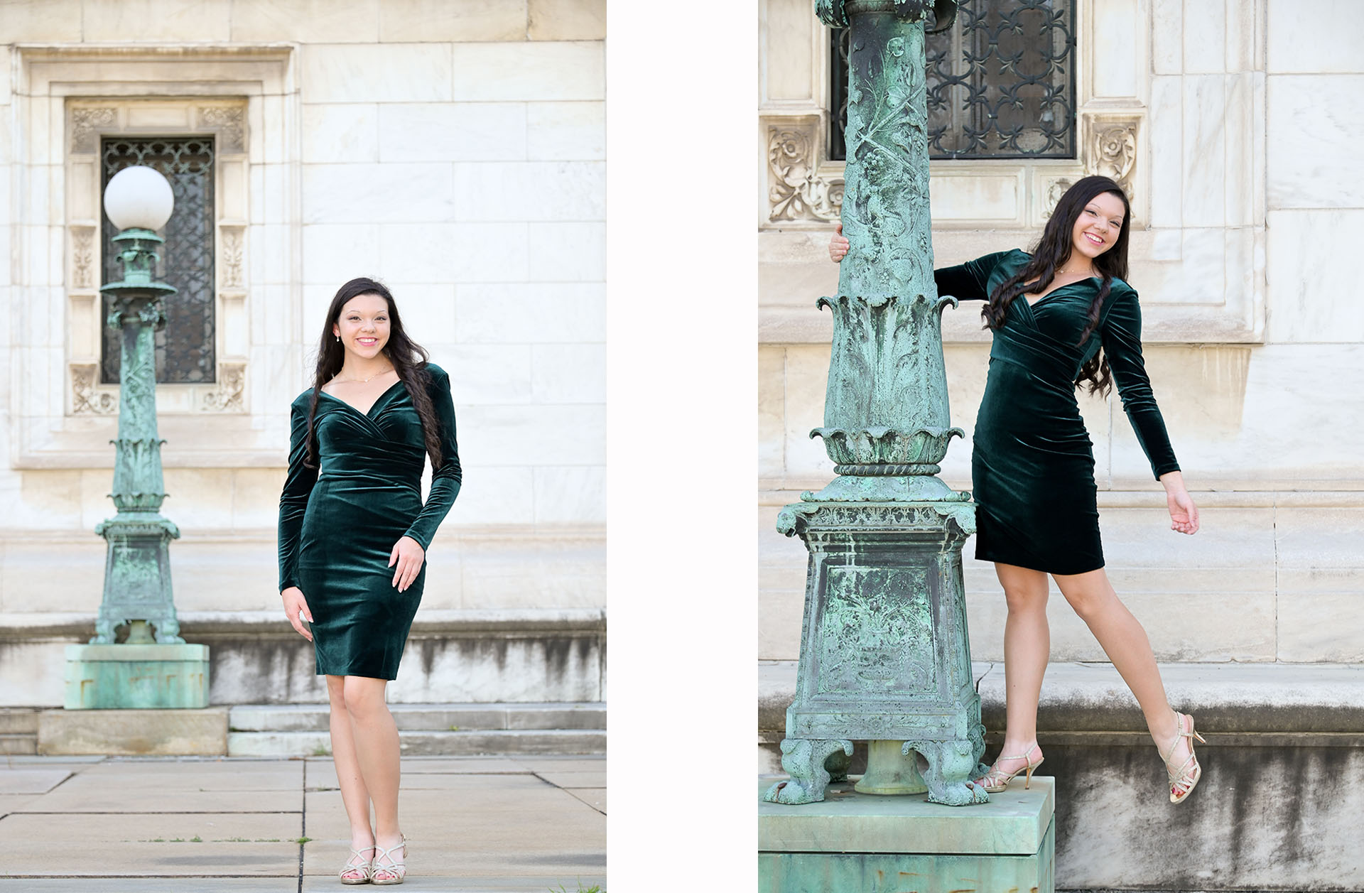 Finding theatrical structures and elements for seniors to use for dance photos is always fun, like this Troy High senior picture.